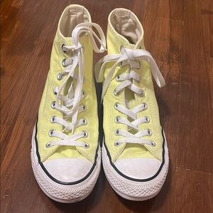 Yellow High-Top Converse